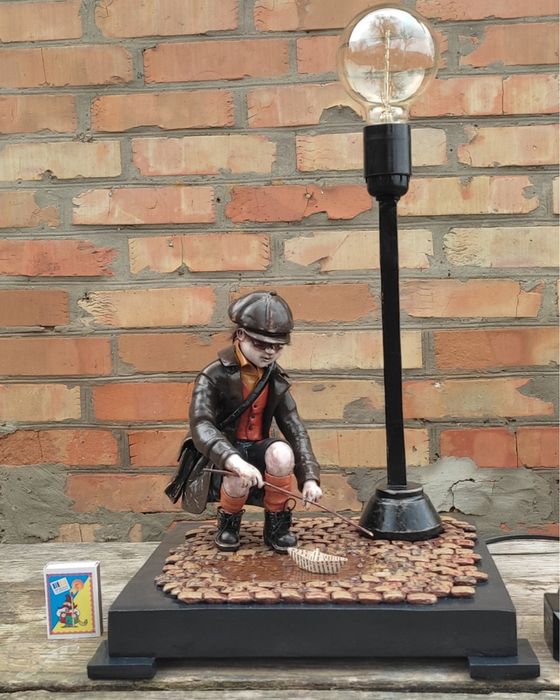 Настольная лампа ручной работы