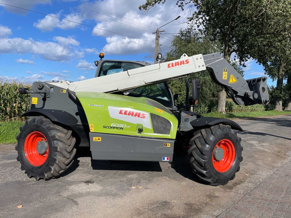 Ładowarka teleskopowa Claas Scorpion 6030 CP ROK 2014*Klimatyzacja,Pneumatyka do przyczep,Zaczep,Joystick*Gotowa do pracy*Cena Brutto! jcb merlo cat