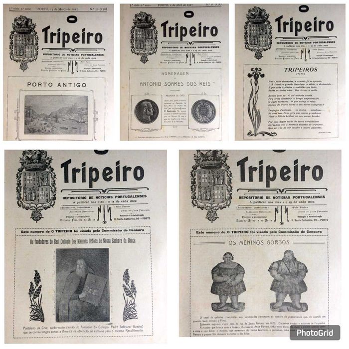 Um pouco da história do Porto. O TRIPEIRO. Ano completo de 1927