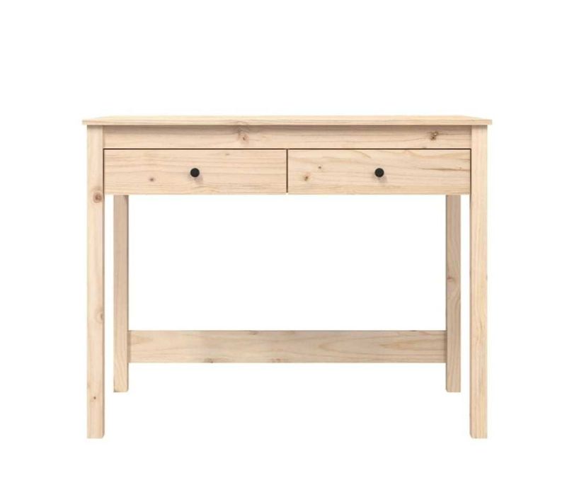 Secretária VIDAXL Marrom Madeira (100x50x78) - Pinho Maciço