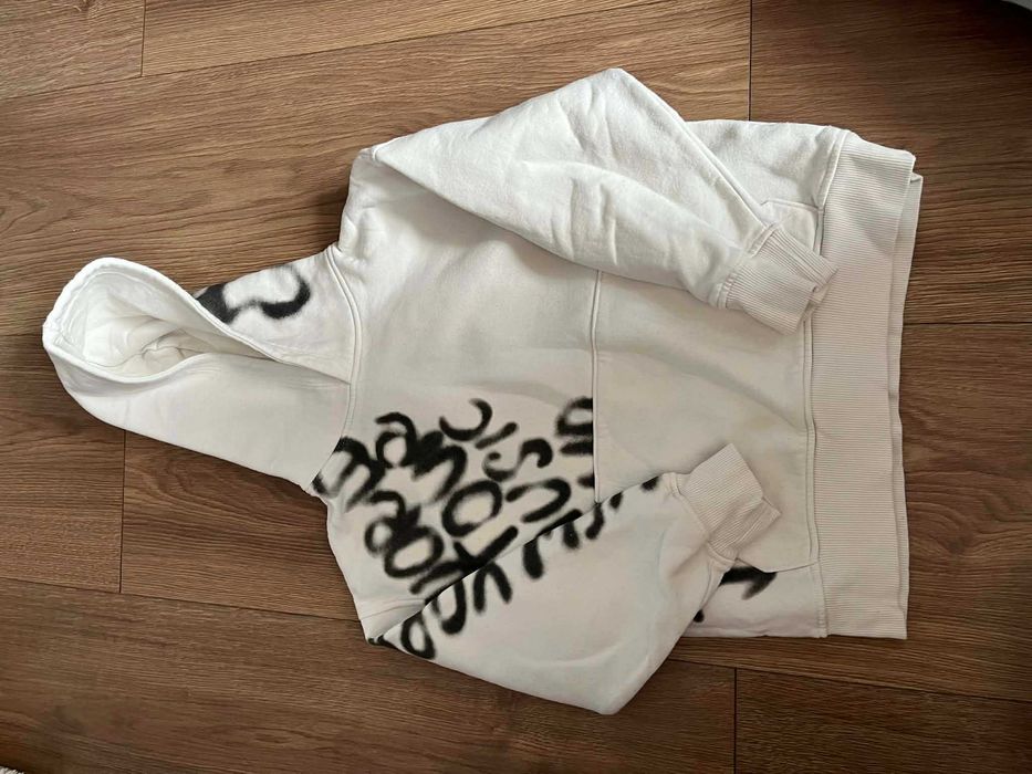 Bluza dla chłopca z kapturem Zara ecru r. 128
