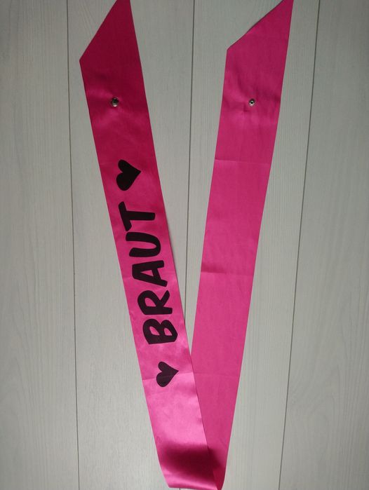 Стрічка для нареченої Braut на німецькій мові