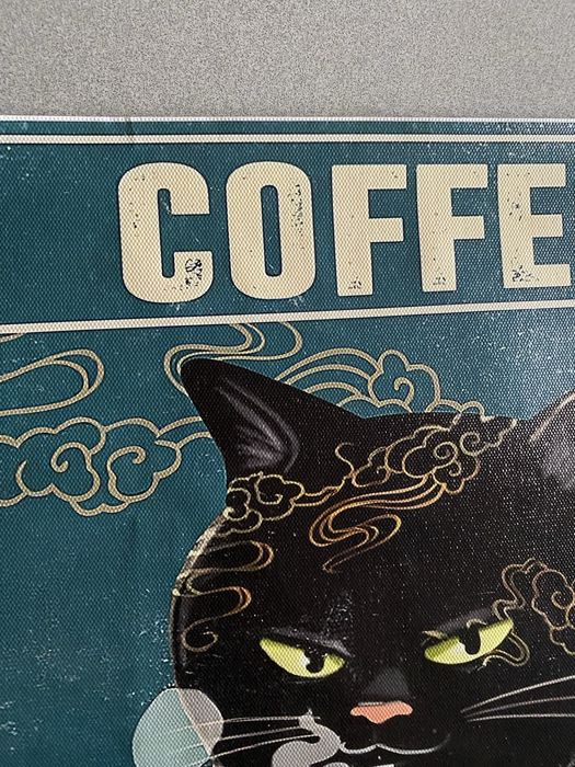 Poster Gato Preto Cafe