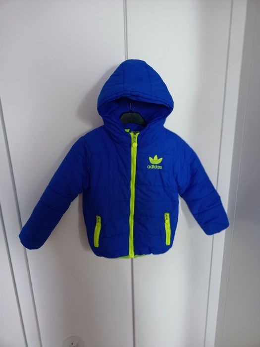 Kurtka ocieplana zimowa rozmiar 122 Adidas chłopięca