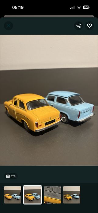 Złoty Motor - Perfum i Model trabant i syrenka.