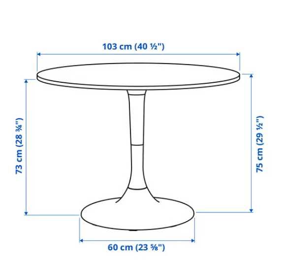 Mesa redonda IKEA DOCKSTA