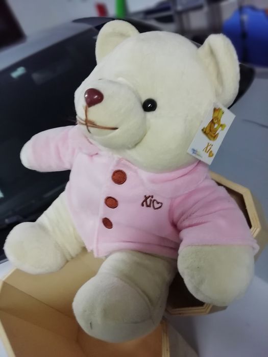 Caixa para decoupage com urso de peluche