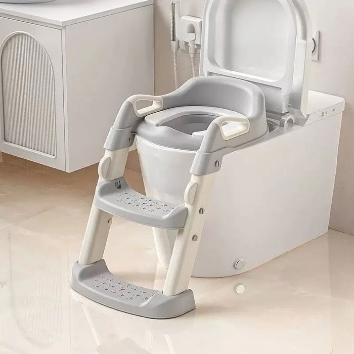 Сидіння на унітаз зі сходами та ручками,накладка на туалет