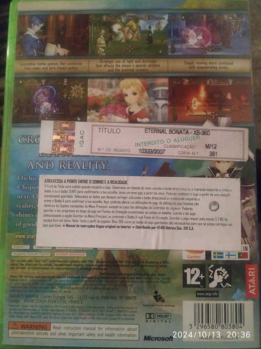 Jogo Xbox360 Eternal Sonata