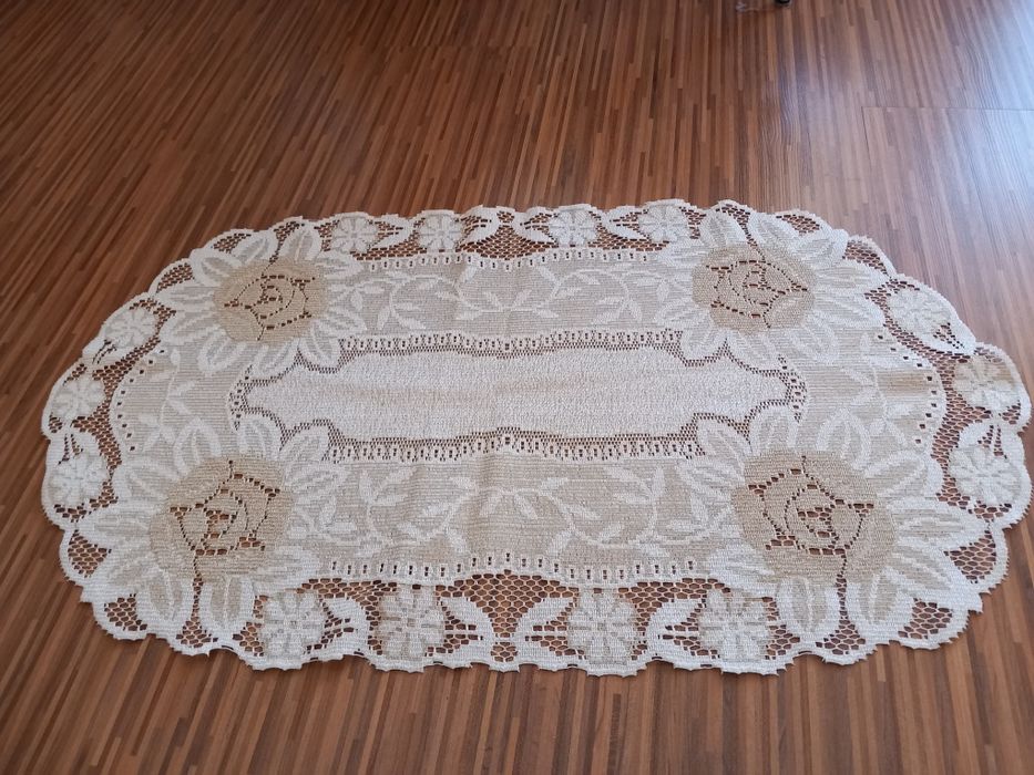 Serweta owalna żakardowa