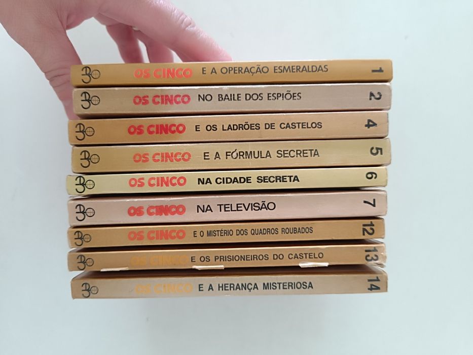 Conjunto de livros Os Cinco vintage