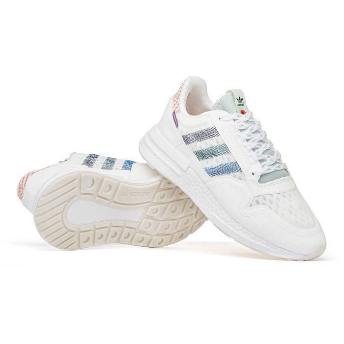 Мужские кроссовки Adidas ZX 500 White Premium. 41-45