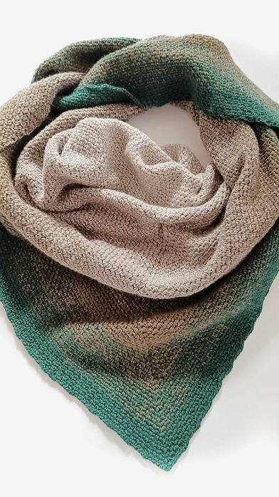 Chusta merino  ombre  ręcznie robiona