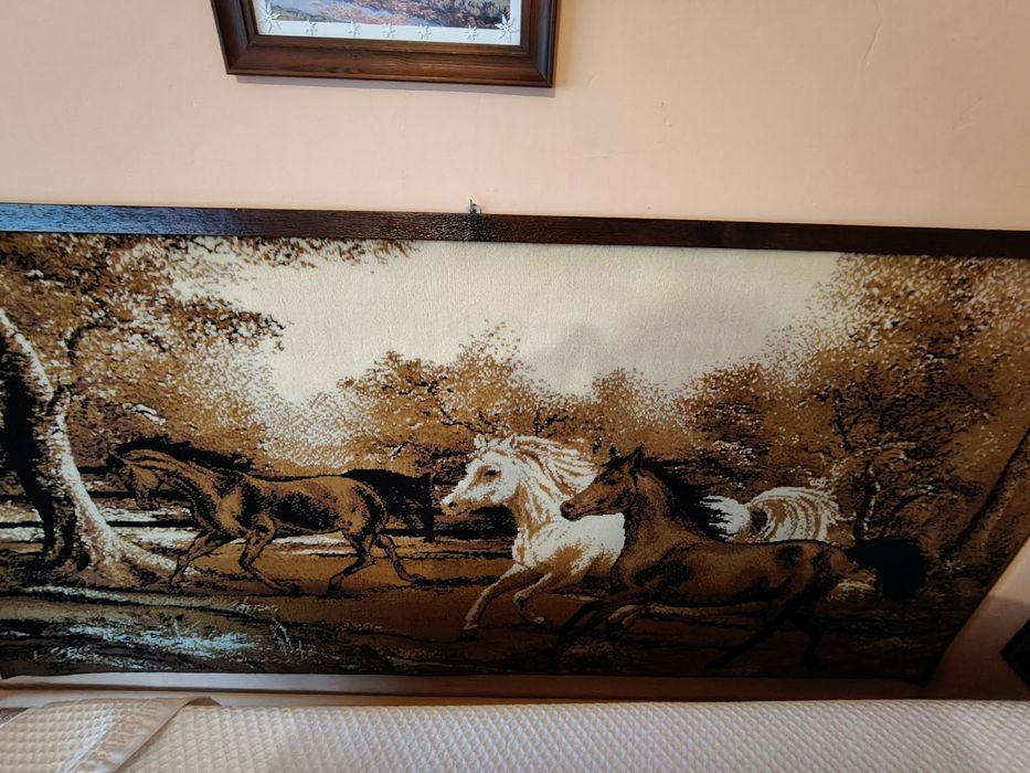 Makata, gobelin, dywan na ścianę, galop