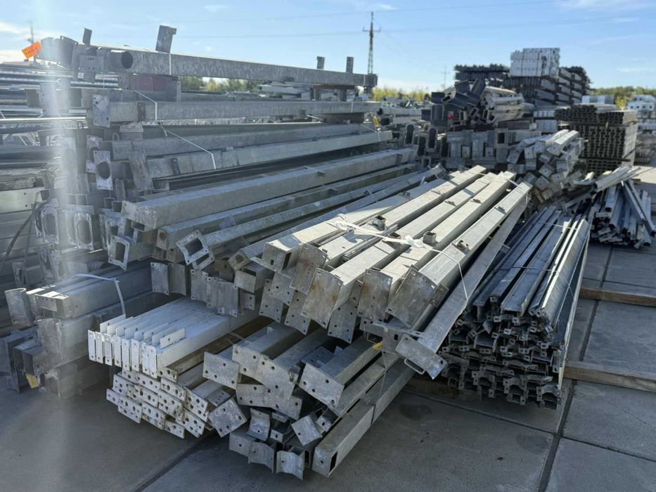 profile słupy używane ocynkowane 100x50x4 / 3,98m i 4,5m