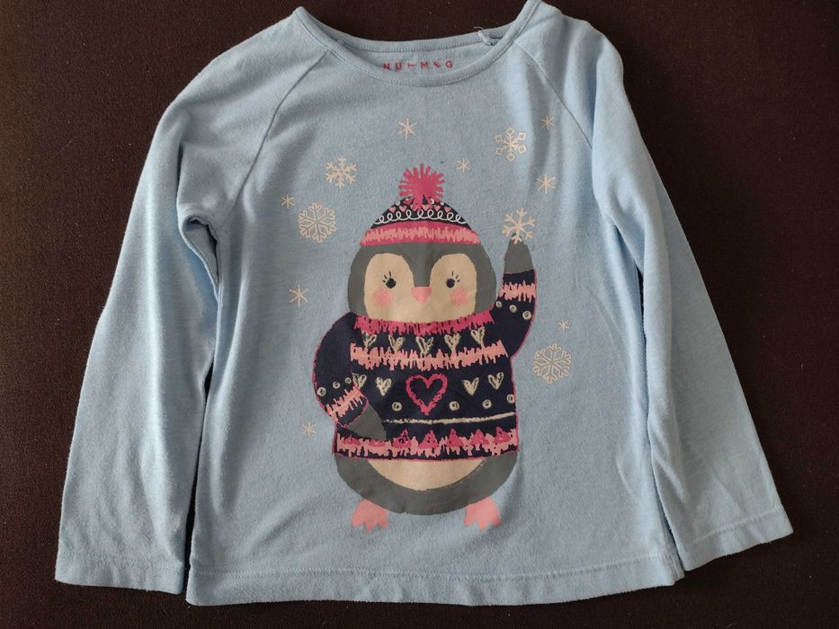 bluzka bawełniana z długim rękawem rozm. 4-5 lat (chyba 110)