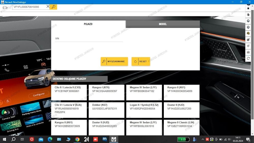 Dealer online Renault dialogys części procedury i.t d