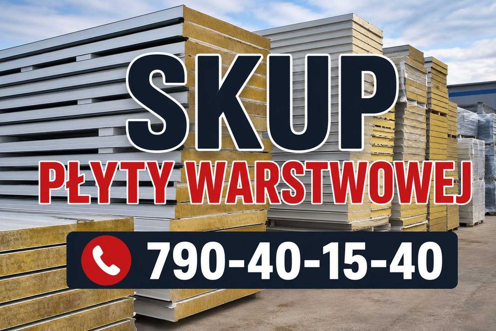 Skup płyty warstwowej Obornickiej Cała POLSKA Gotówka Odbiór