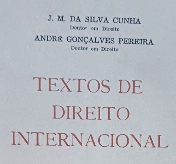 Direito Textos de Direito Internacional Excelente Livro Antigo