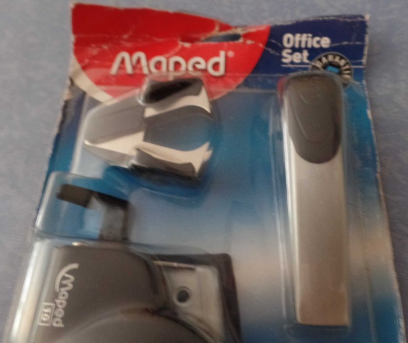 Conjunto Agrafador e Furador MAPED 631760 Novo (818)