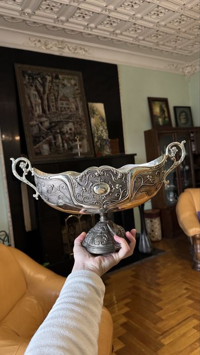 Ваза вінтажна для фруктів, солодощів