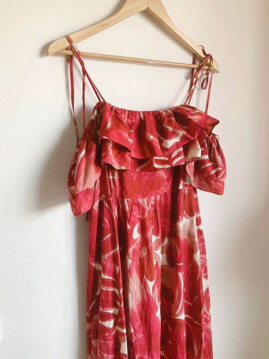 Vestido ombros descobertos ZARA (XS)