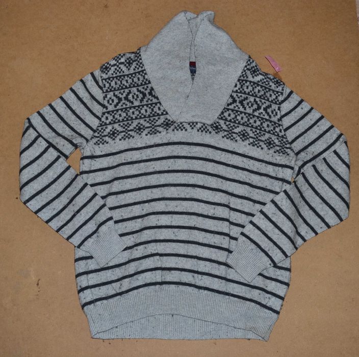 Vintage redwood sweter męski bawełna i wełna L