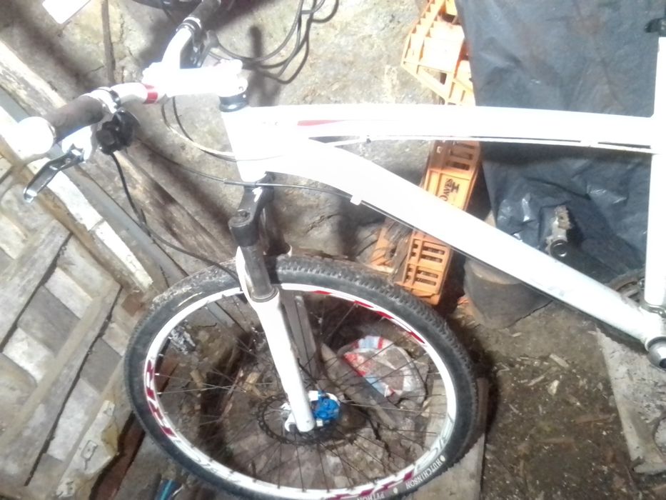 Bicicleta com travão a óleo