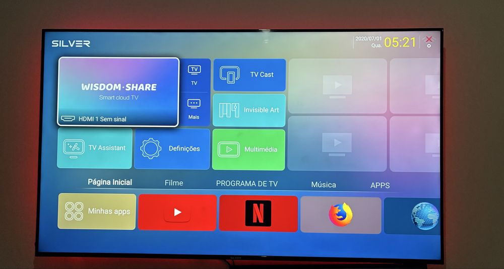 Televisão 65’’ 4k UHD android