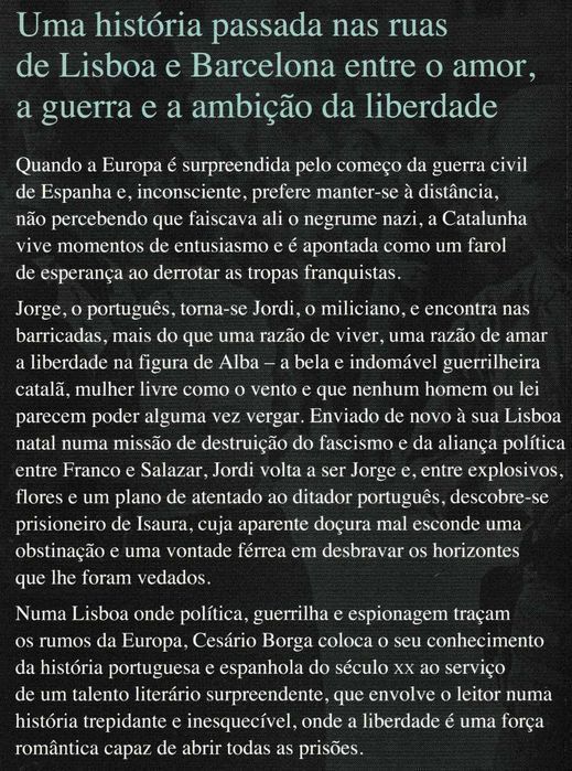 Livro O Agente da Catalunha de Cesário Borga [Portes Grátis]