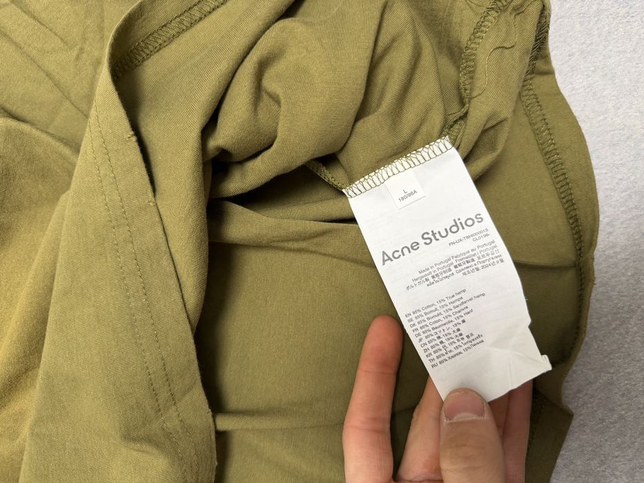 Лонгслив Acne Studios Green 2026 лонгслів maison margiela vivienne
