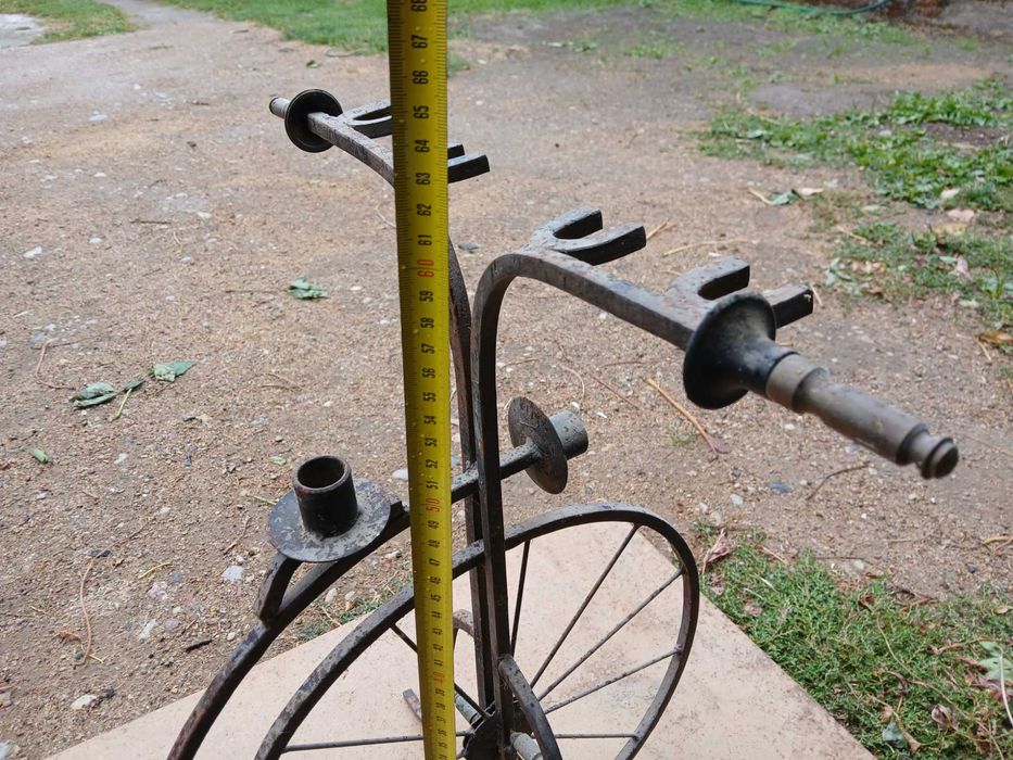 Stojak na przybory do kominka rowerek bicykl retro