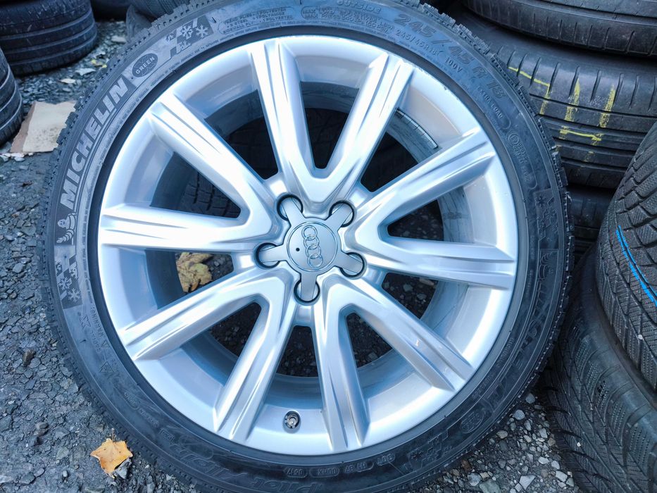 Koła Audi A4 A5 A6 C8 A8 A7 Q5 SQ5 Q3 18 cali 5x112 ET39 Opony 245/45
