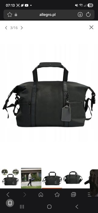 Torba weekendowa Solier podróżna bagaż podręczny NOWA wodoodporna