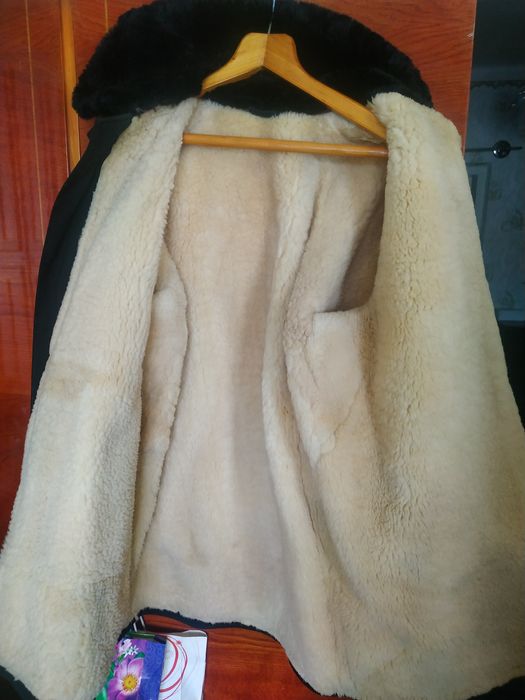 Куртка зимняя тулуп дублёнка натуральная овчина