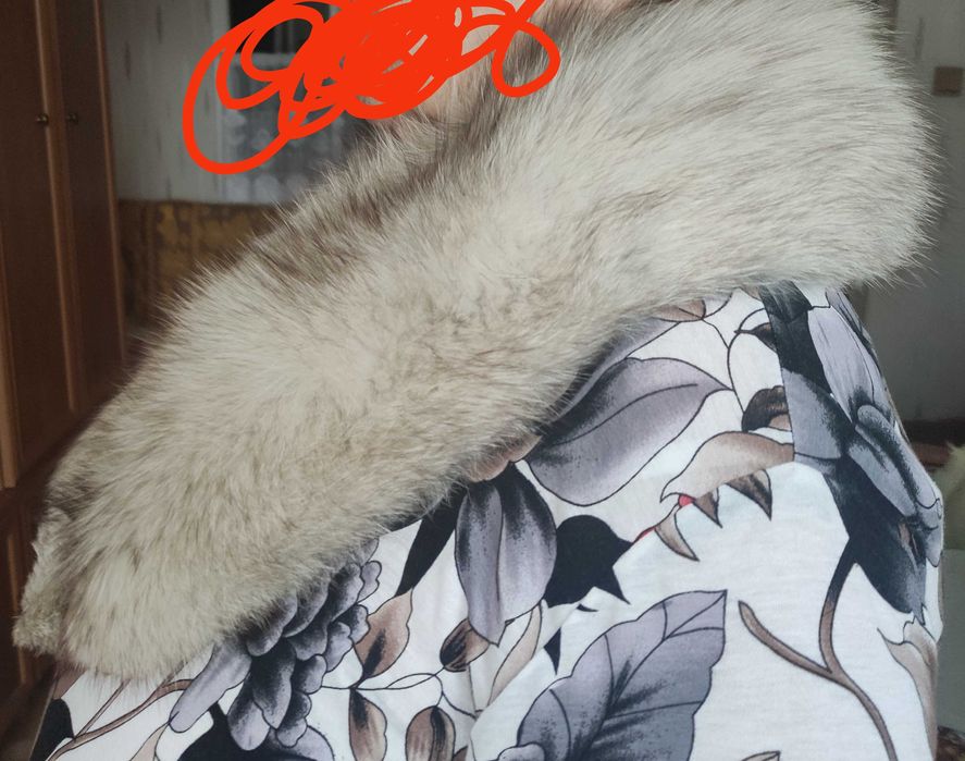 Kołnierz z lisa naturalnego