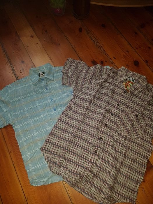 Koszule męskie w kratkę x 2 szt