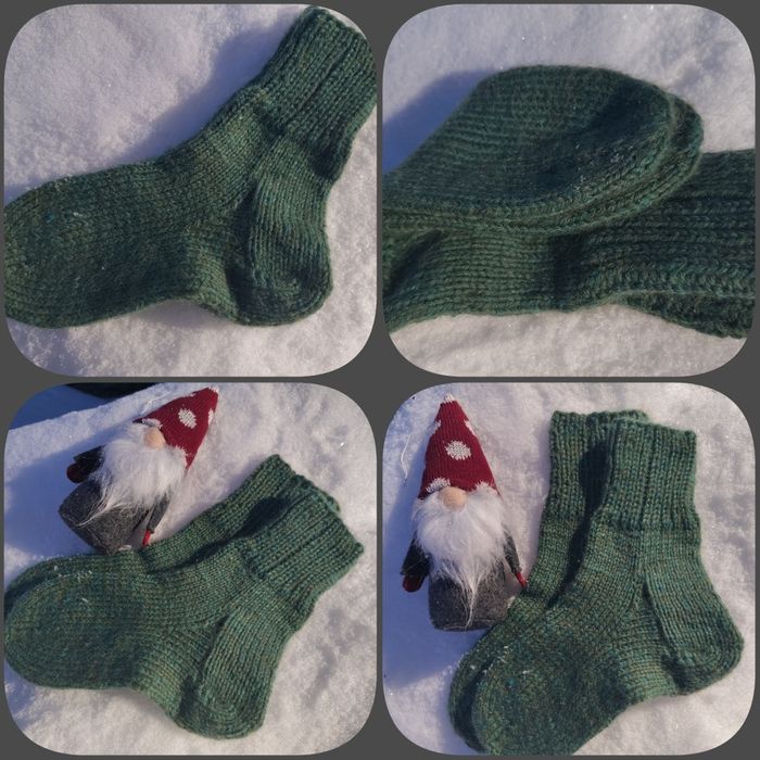В'язані шкарпетки вовняні дитячі ручна робота