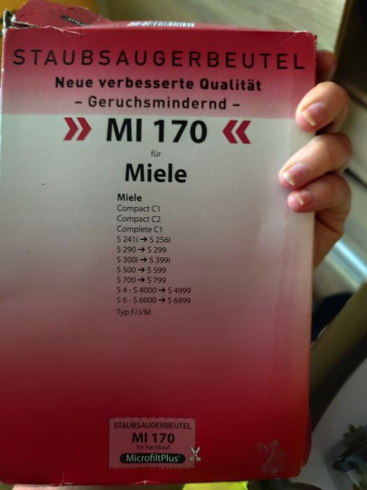 Worki do odkurzacza Miele, dodatkowym filtrem włóknistym