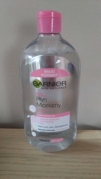Garnier Płyn micelarny 3w1 dla skóry wrażliwej 700 ml