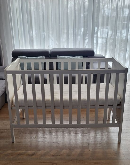 Łóżeczko dziecięce IKEA Sundvik +Materac + Pokrowiec