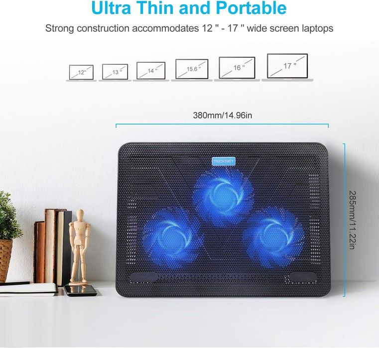 Chłodziarki do laptopów  12 do 17 cali Cichy wentylator chłodzący