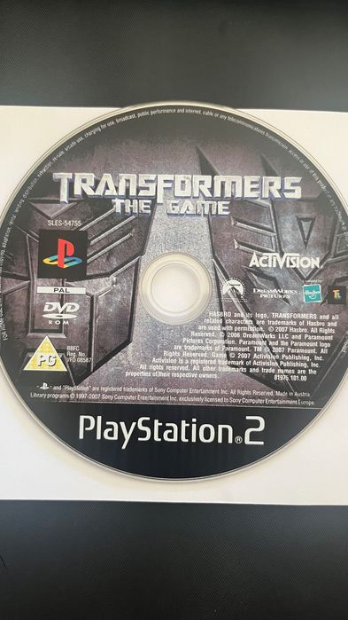 Transformers: The Game – PS2 (Disc Only)64550996669698120