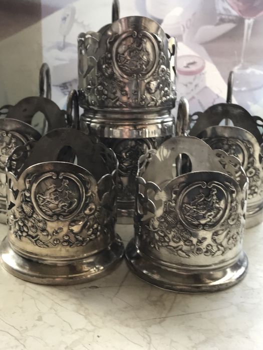 Подстаканник Богдан Хмельницький. Мнц( мельхиор).