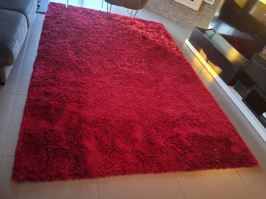Tapete sala grande vermelho 2mx3m
