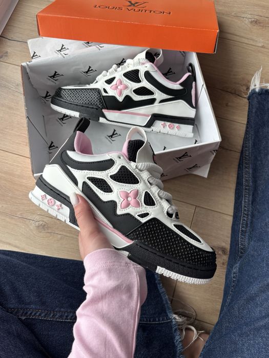 Louis Vuitton Skate Sneaker Black White Pink (36-41р)