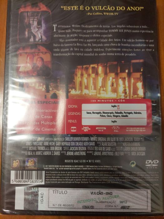 Dvd - Vulcão novo selado