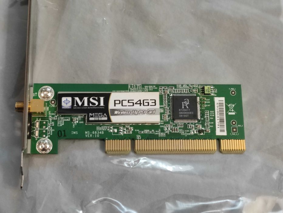 Placa de Rede Wireless PCI MSI PC54G3 54Mbps