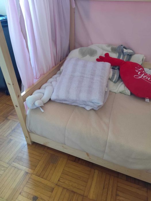 Cama Montessori 160*80 como nova colchão incluído