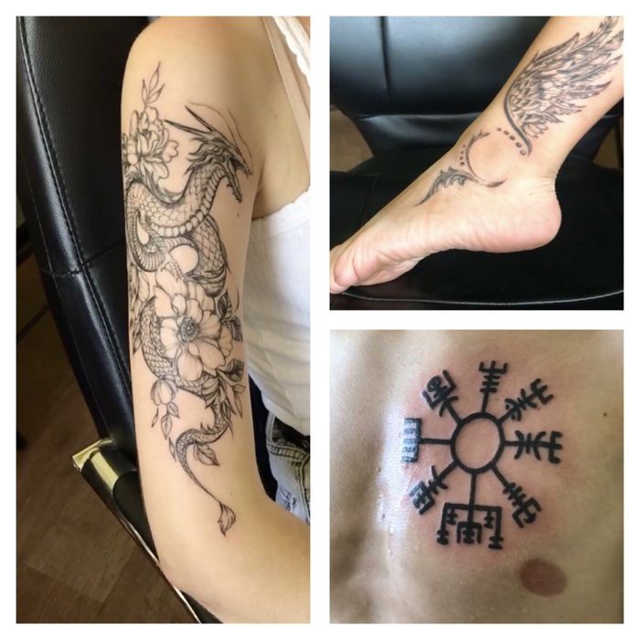 Тату-мастер, Салтовка. Цены, доступные большинству. Татуировка ч/б.